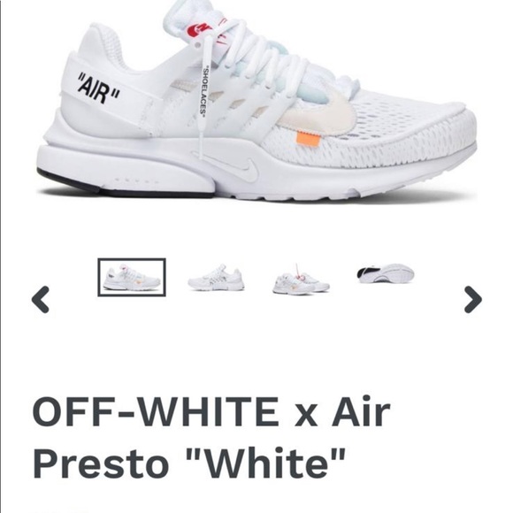 Off-white x Air Presto  (color)White - Picture 3 of 3